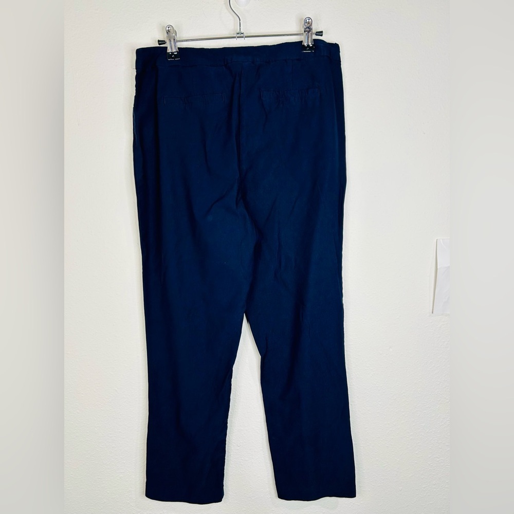 Tribal Women’s Navy Blue Pull-On Pants Size 10 with Side Button Detail - Picture 8 of 10